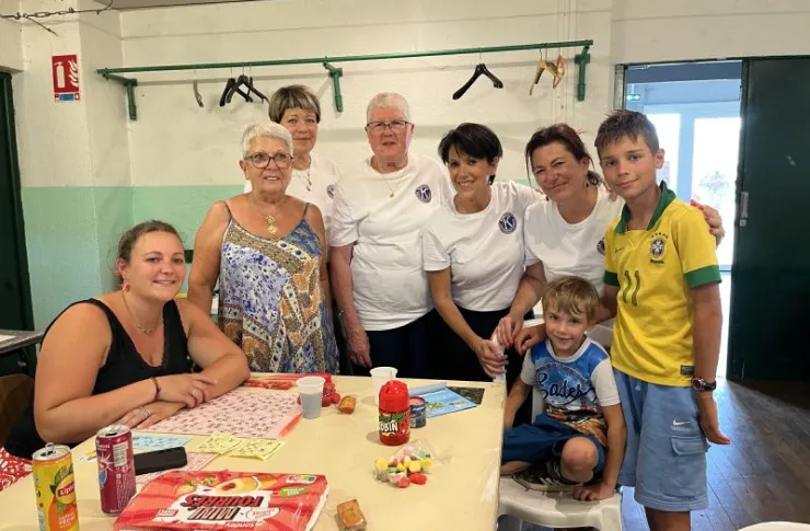 Bénévoles et participants au loto